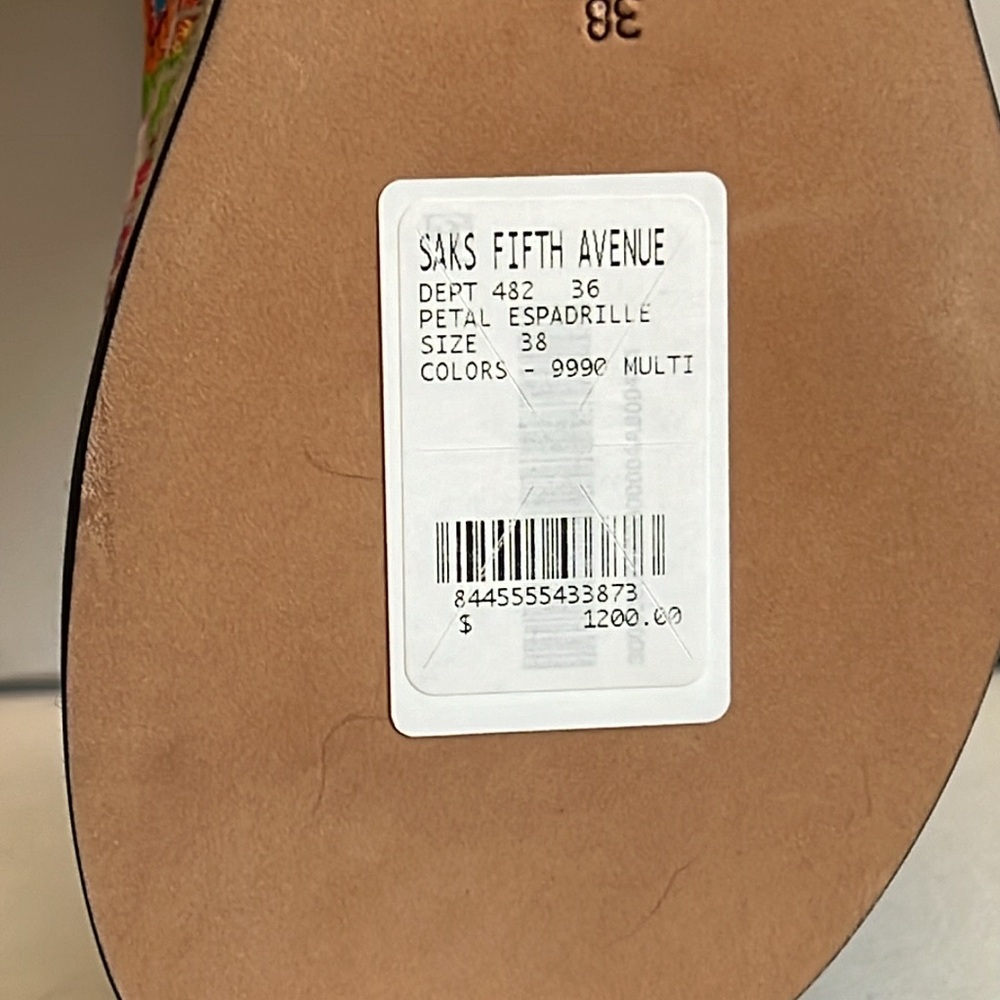 Authentic New Loewe Petal Espadrille Size 38/US 8 - Picture 13 of 16